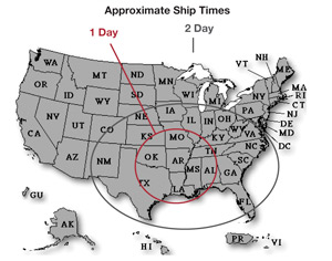 shipping times